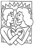 coloriage St Valentin