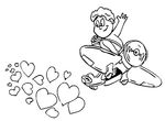 coloriage enfant St Valentin