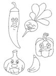 coloriage Fruits Legumes