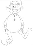 coloriage enfant Le bain