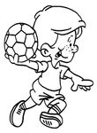 coloriage enfant Football