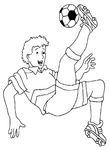 coloriage enfant Football