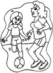 coloriage enfant Football
