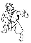 coloriage Judo