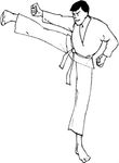 coloriage Judo