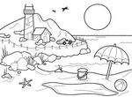 coloriage enfant Vacances