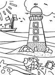 coloriage enfant Vacances