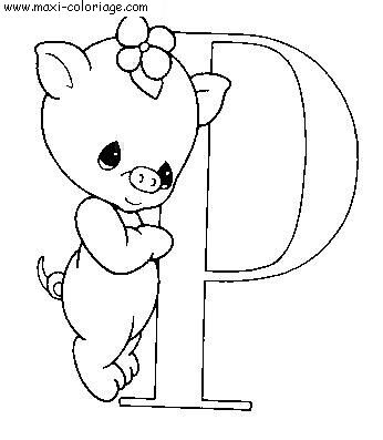 coloriage Alphabet Moments Precieux