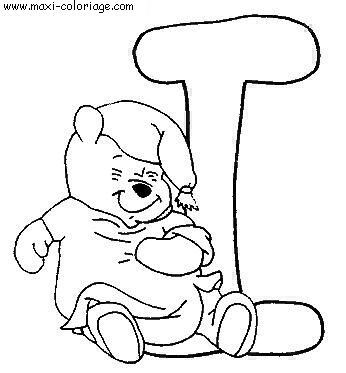 Coloriage Alphabet Winnie L Ourson Dessin Alphabet Winnie L