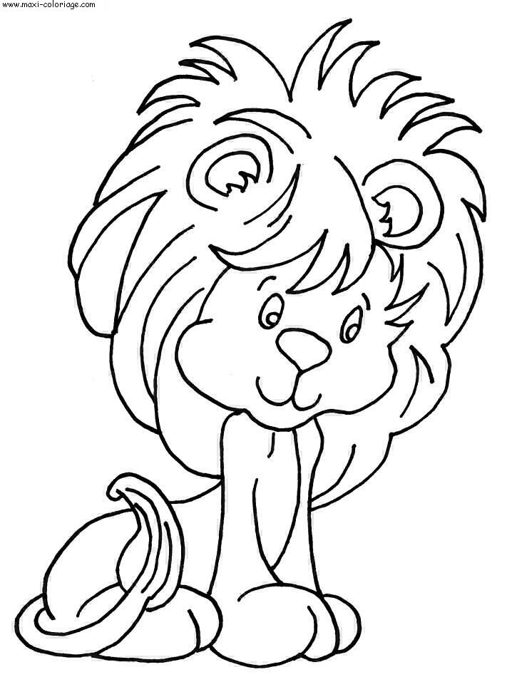 Coloriage Lions Dessin Lions Lions Coloriage N4455