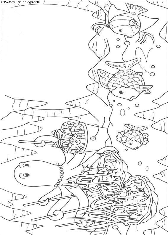 coloriage arc en ciel, dessin arc en ciel, arc en ciel Coloriage N°5164