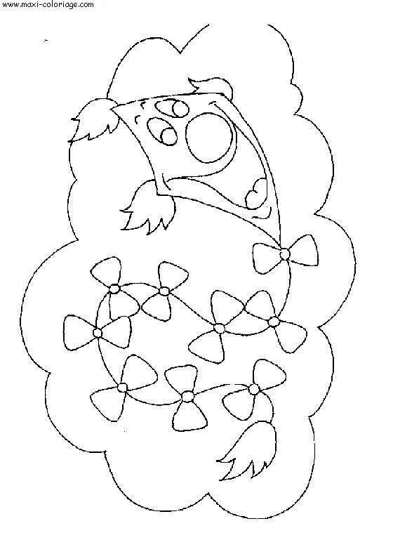 coloriage Cerfs Volants