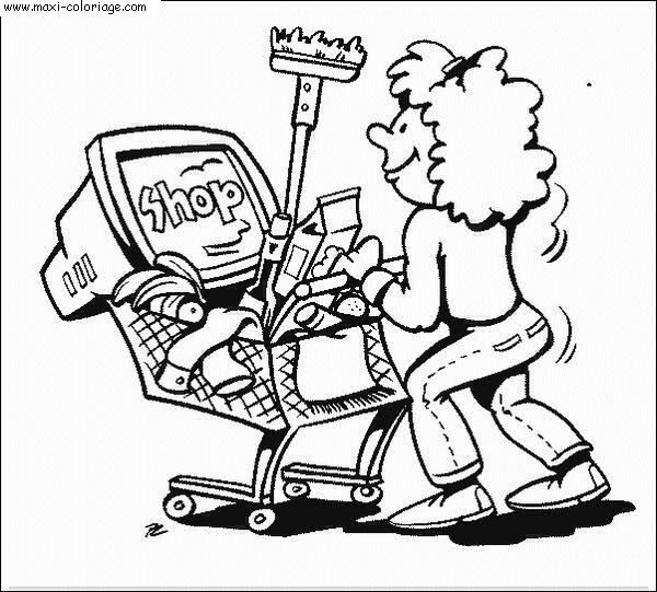coloriage informatique, dessin informatique, informatique Coloriage N°5474