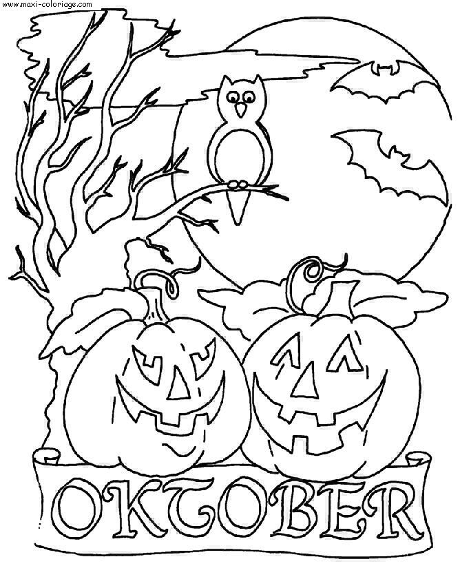 coloriage halloween, dessin halloween, halloween Coloriage N°5996