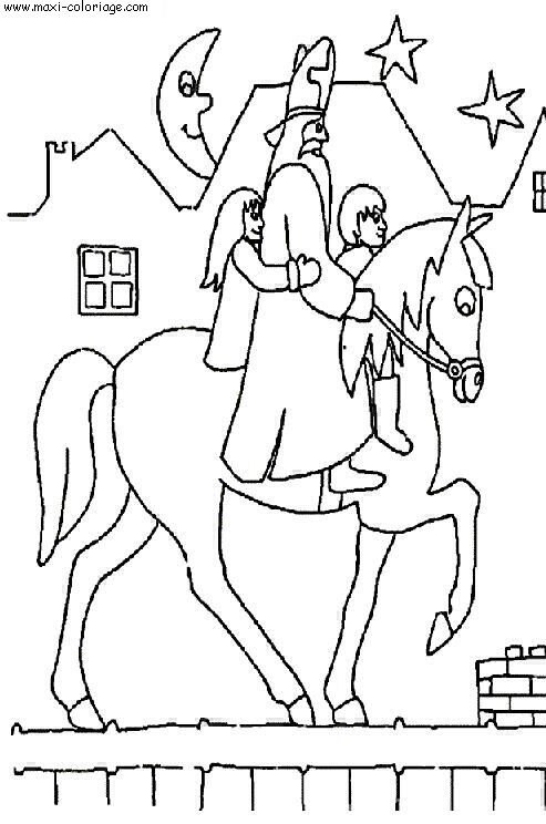 coloriage saint nicolas p6435