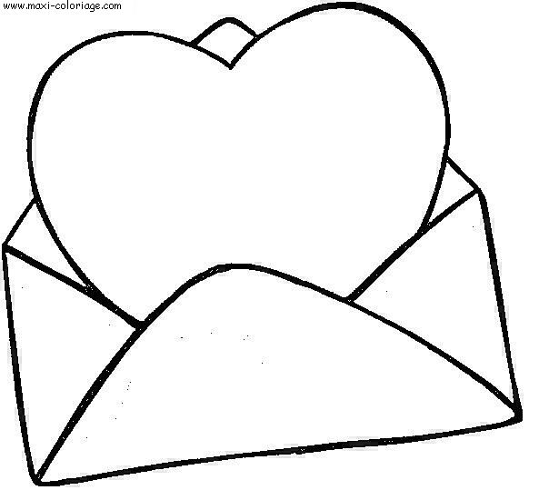 enveloppe carte invitation St Valentin