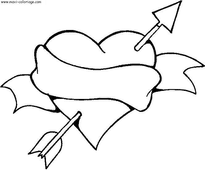Coloriage St Valentin Dessin St Valentin St Valentin Coloriage N 6497